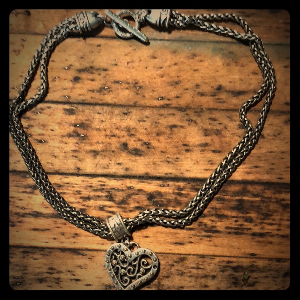 Brighton sterling and brass necklace